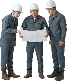 累計施工実績を表すイラスト